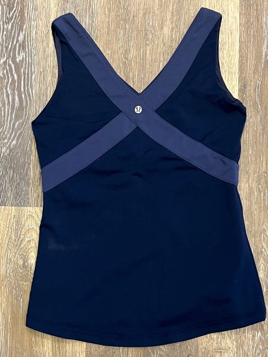 lululemon athletica Tops - lululemon athletica Navy Crossback Sports Tank